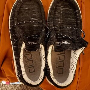 Hey Dude Charcoal Knit Shoes